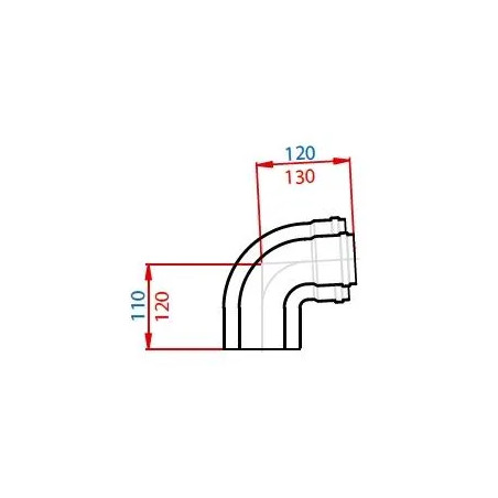 Elbow 90° T.E.N D60/100