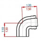 Elbow 90° T.E.N D60/100