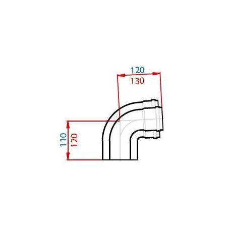 Codo 90° N.E.T. D80/125