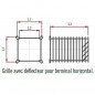 Grille de protection T.E.N 205x205 pour terminal diamètre 80/125