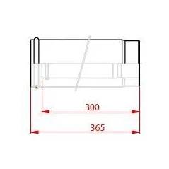 Slip-on tube (D.80/125)