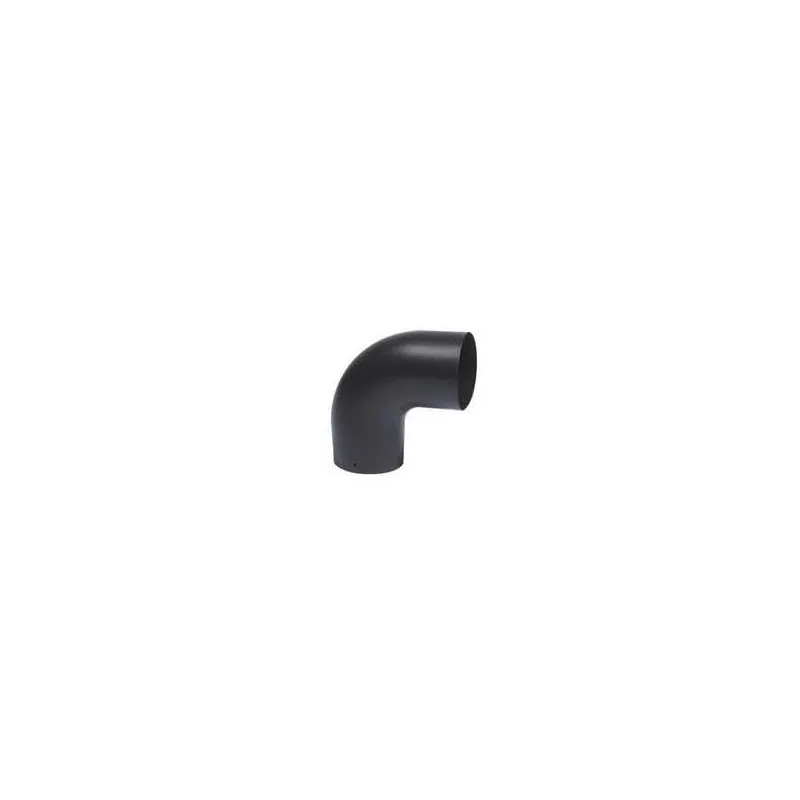 Elbow 90° matte black enamel, D.153