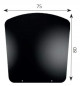 Piastra per pavimento smalto nero 75x80