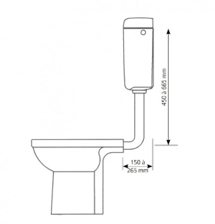 Primo 28\" cistern