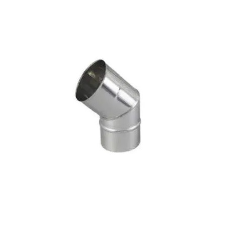 BR 45° pleated elbows, stainless steel, D.167