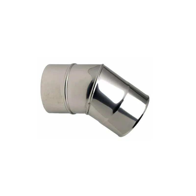 BR 45° pleated elbows, stainless steel, D.200