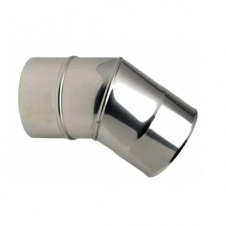 BR 45° pleated elbows, stainless steel, D.200