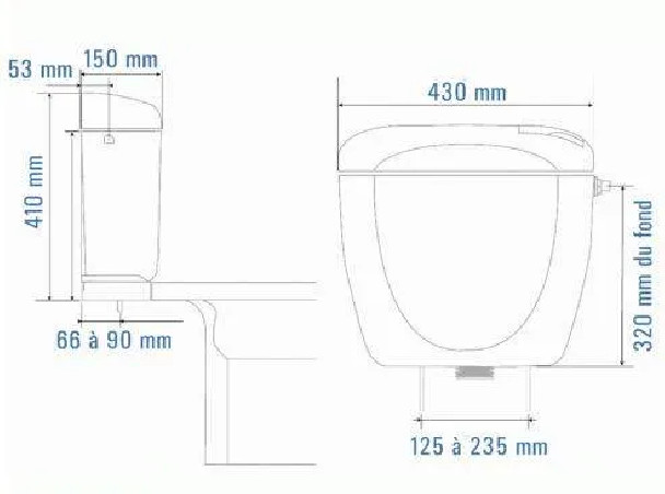 Spülkasten "Rondo" mit doppeltem Volumen