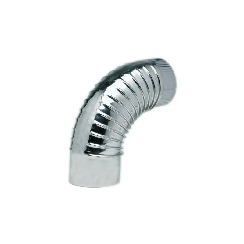 EQ 90° pleated elbows, stainless steel, D.97