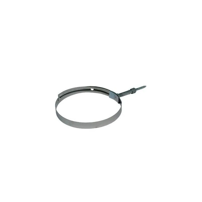 Collar telescópico ajustable de acero inoxidable de 80 a 140 mm.