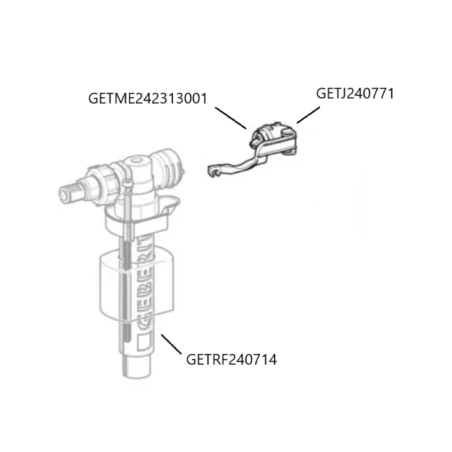 Geberit IMPULS 380 Membrane joint pour robinet flotteur 242.313.00.1 Chasse  eau