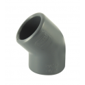 PVC pressure elbow 45° diameter 40 mm, female