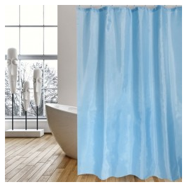 Tenda da doccia blu in poliestere 180 x 200 cm - ESPINOSA
