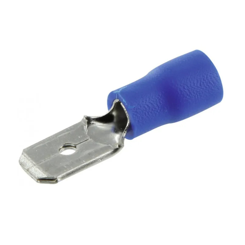 Blue male clips D6.35mm - 10P