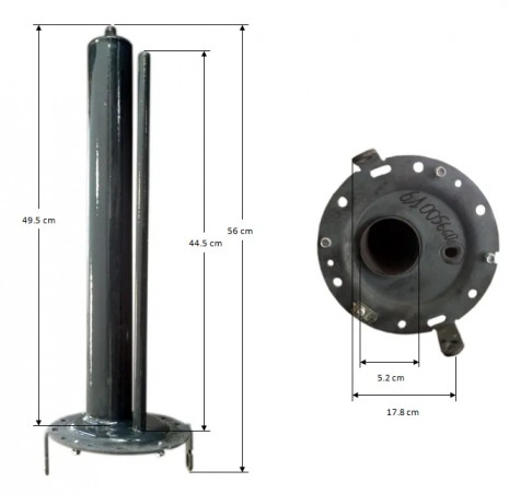 Tampone smaltato dal 1996 (6 fori) 200L