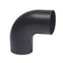 Elbow 90° matte black enamel, D.153