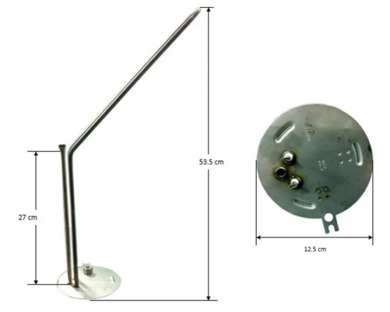 RHONELEC Tauchsieder-Widerstand (ohne Anode, ohne Dichtung) - 1200W