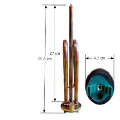 Riscaldatore a immersione RHONELEC (senza anodo o guarnizione) - 1800W