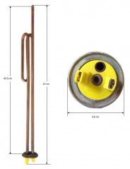 Heating element with round flange 3000W - 35 cm