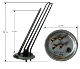 Tauchsieder-Widerstand altes Modell 2400W - D.110