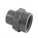 50 mm male PVC pressure fitting, 50x60 female screw fitting