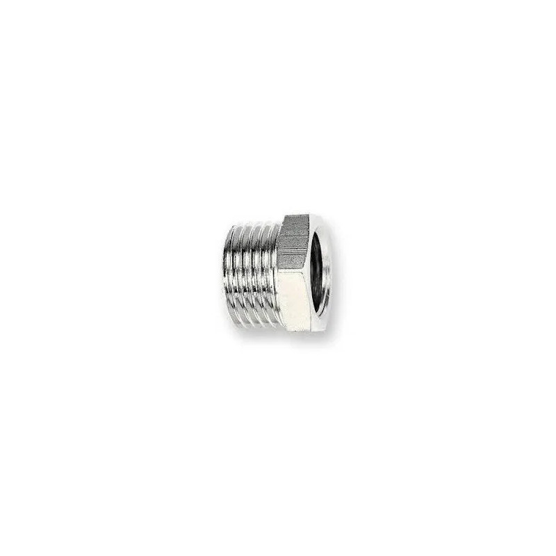 Chrome-plated male nipple 12x17 / 12x17