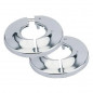 Chrome plated hinged rosette D.10 (pair)