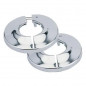 Chrome plated hinged rosette D.12 (pair)