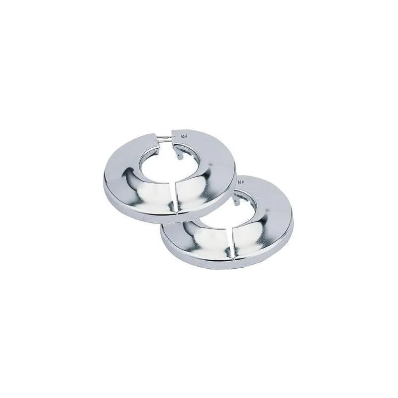 Chrome plated hinged rosette D.21 - 15x21 (the pair)