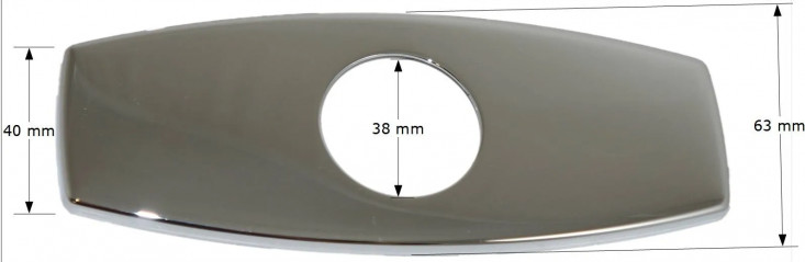 16cm chrome-plated cover plate