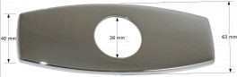 16cm chrome-plated cover plate