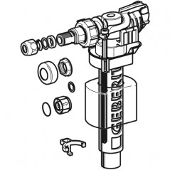 Robinet flotteur Geberit Unifill alimentation d’eau latérale, 3/8", réservoir attenant