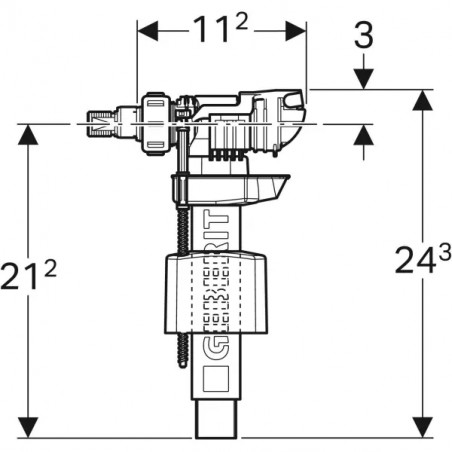 Robinet flotteur Unifill, Nouveau modèle.