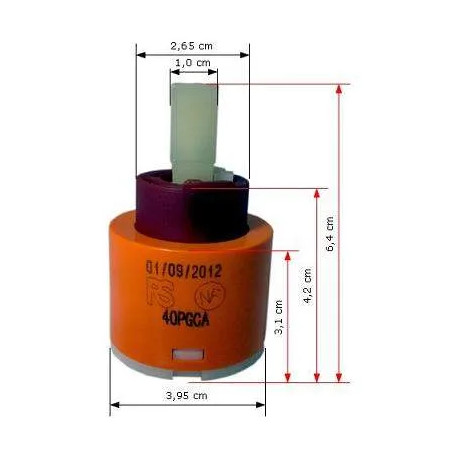 Cartouche Céramique pour VULCANO DRAKO Evier