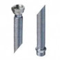 Corrugador de acero inoxidable 20x27 Macho Hembra 90 a 140 mm