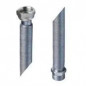 Corrugador de acero inoxidable 20x27 Macho Hembra 130 a 220 mm