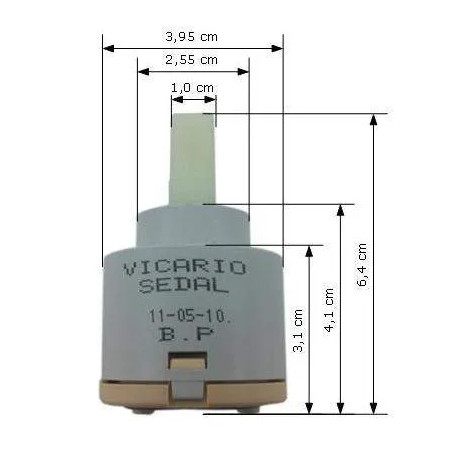 Cartucho de cerámica PORTA para SPACE 800