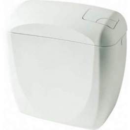 Réservoir de chasse WC apparent attenant Rondo, double volume blanc - Siamp - Référence fabricant : 31501010