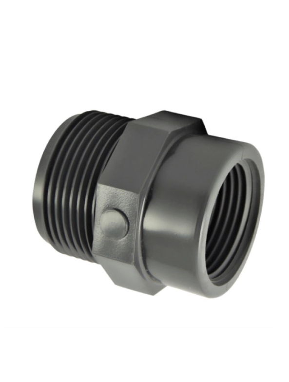 Screw-in PVC pressure reducer male 20x27 (3/4"), female 15x21 (1/2")