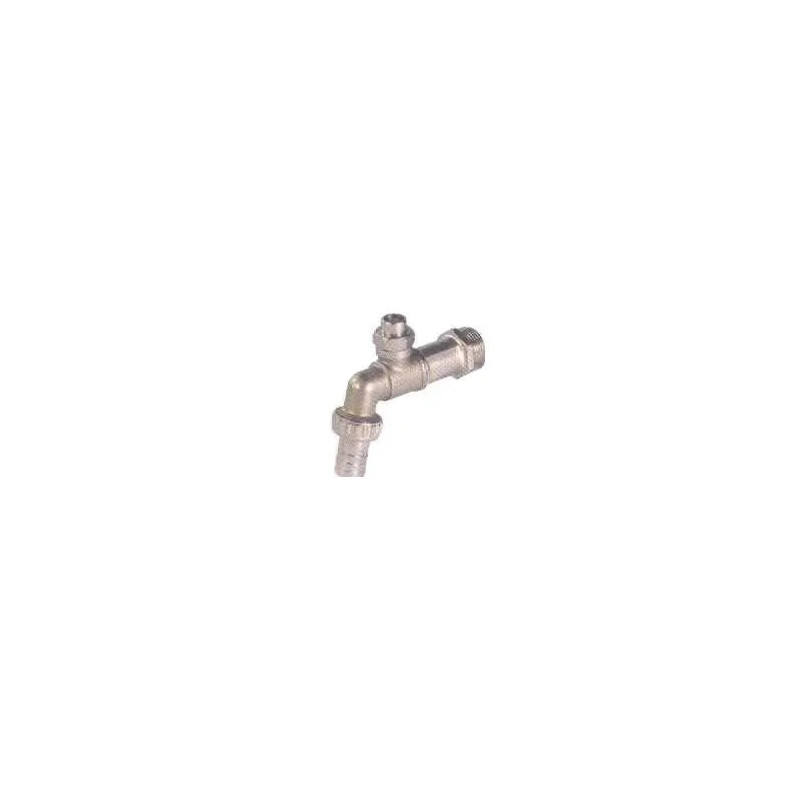 Brass tap + head for inlet cover, 20X20