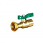 Brass ball valve with rotating nut PN20 double female, F20X27-F15X21