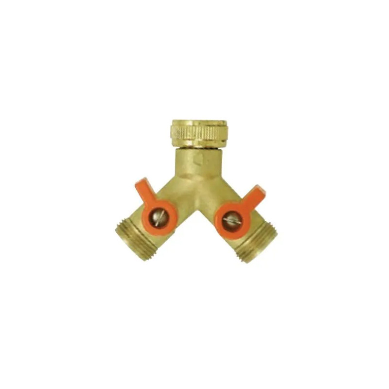 Brass double with valves, 20X27 - BOUTTE