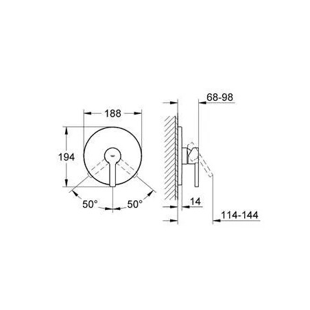 LINEARE shower front