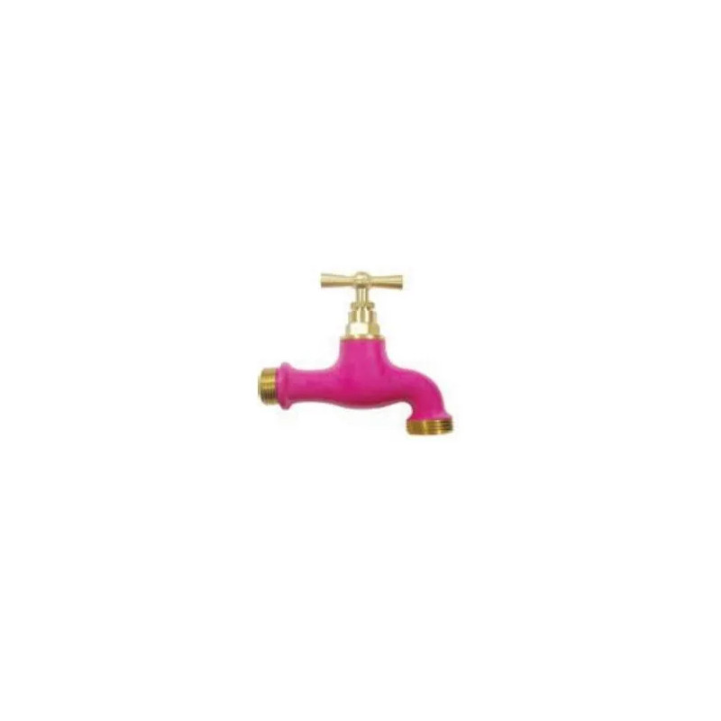 Two-coloured watering tap Pink, 15x21/20x27