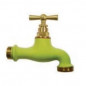 Aniseed green two-tone watering tap, 15x21/20x27