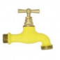 Two-coloured watering tap Yellow, 15x21/20x27