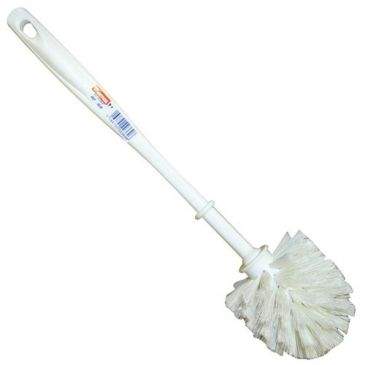 Brosse wc boule blanche polypropylène ondulé