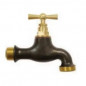 Two-tone watering tap Teak, 15x21/20x27