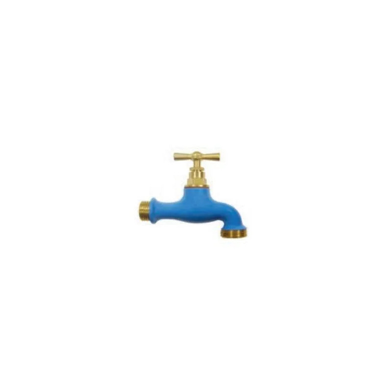 Two-coloured watering tap Blue, 15x21/20x27