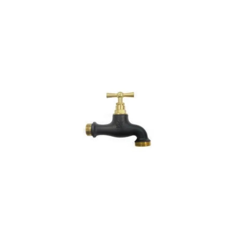 Two-coloured watering tap Black, 15x21/20x27